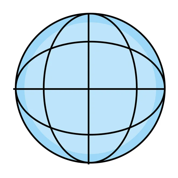 Symbole de sphère globale — Image vectorielle