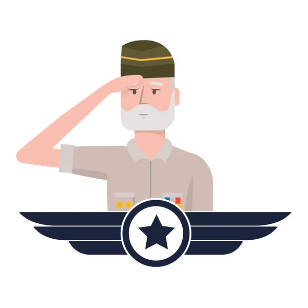 Militair geweld man ontwerp — Stockvector