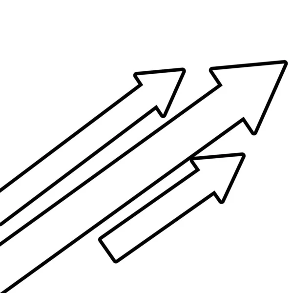Flechas arriba concepto — Vector de stock