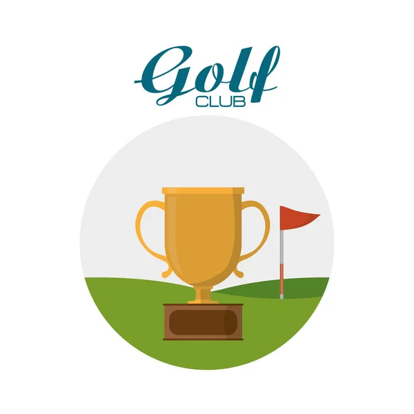 Golf club deporte — Vector de stock