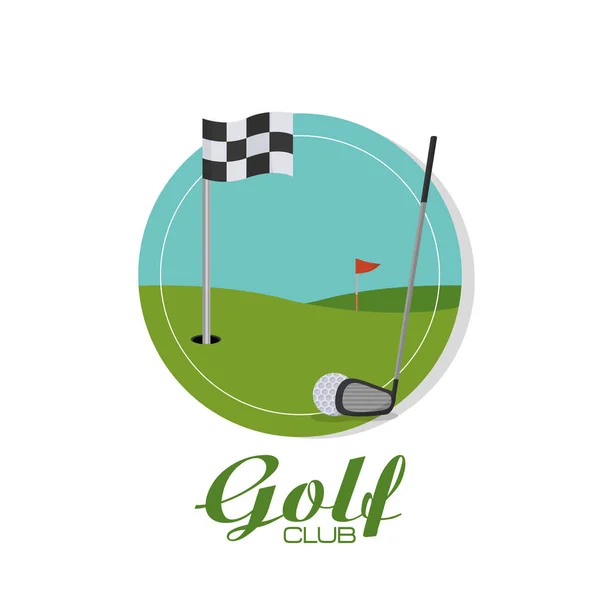 Golfe clube esporte —  Vetores de Stock
