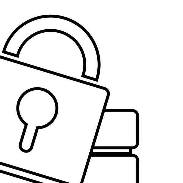 技術コンピューティングのセキュリティ漫画 — ストックベクタ