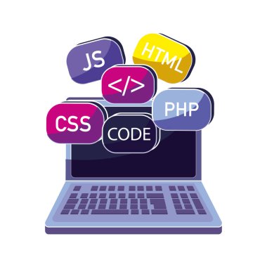 veri kodu sistemi programı ile dizüstü bilgisayar