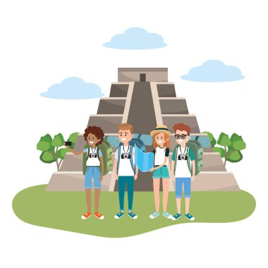 Genç arkadaşlar turist