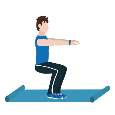 egzersiz yapan erkek uygun