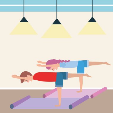Çift pratik yoga uygun