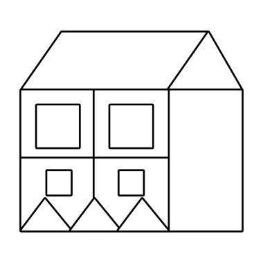 Anahat kare windows ve çatı tasarımı büyük ev