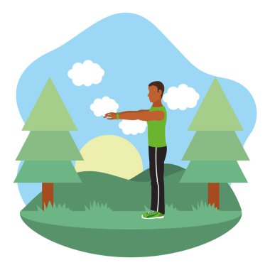 egzersiz yapan erkek uygun