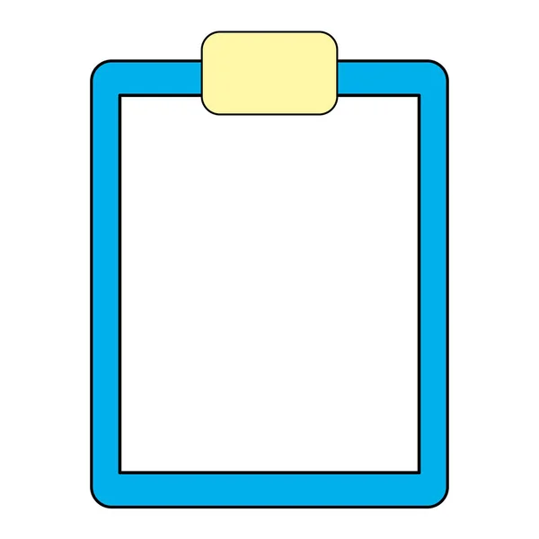 Klembord document symbool — Stockvector