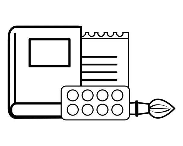 隔离的学校用品设计 — 图库矢量图片