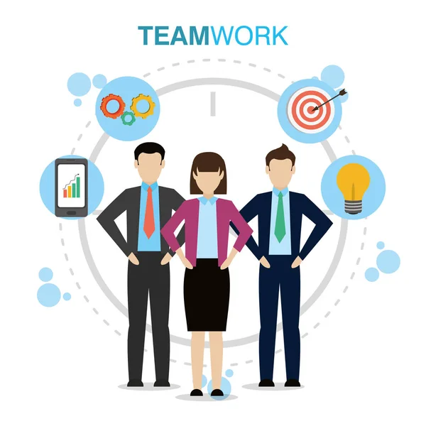 Business teamwork concept — Stock Vector