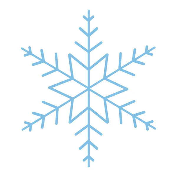 Mignon flocon de neige dessin animé — Image vectorielle