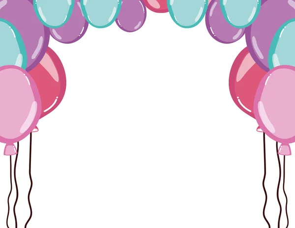 Festa engraçado balões decoração acessório — Vetor de Stock