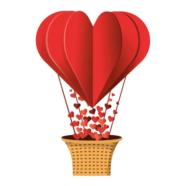 Saint Valentin coeur dessin animé — Image vectorielle