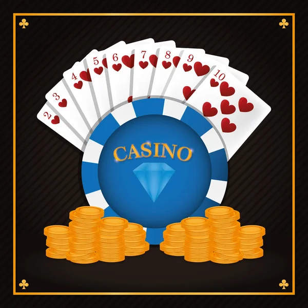 Casino spel concept — Stockvector