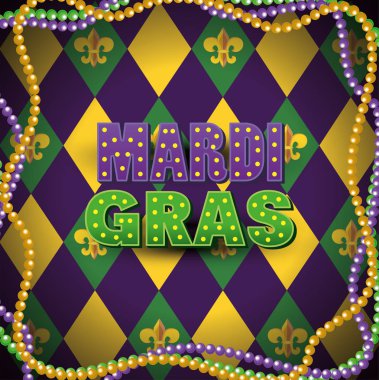 mardi gras kutlamaları kolye topları