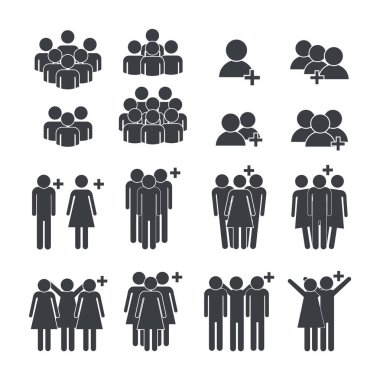 Sosyal insanlar grup topluluk üyesi ayarla