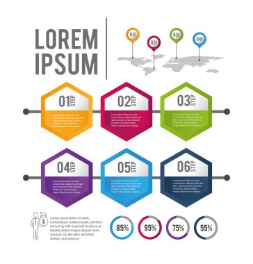 iş Infographic rapor strateji planı