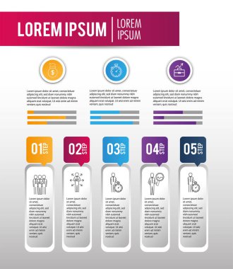 iş Infographic strateji proje başarısı