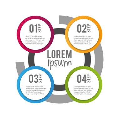 iş Infographic veri planı bilgileri