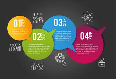 iş Infographic strateji veri işlemi