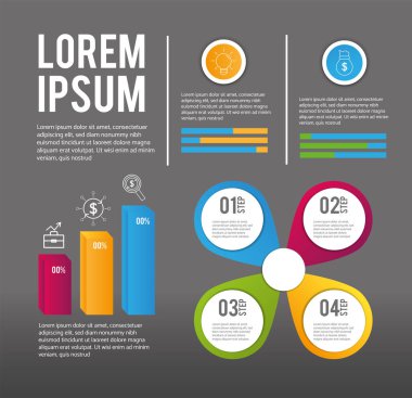 iş Infographic veri seçiminin planı