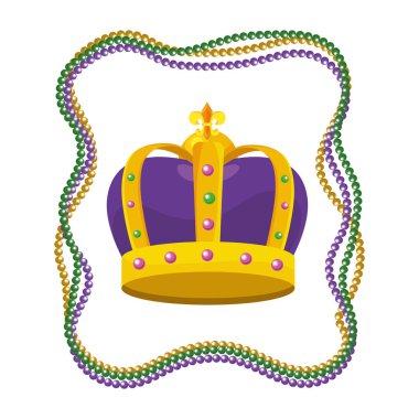 Bejeweled taç boncuklar ile