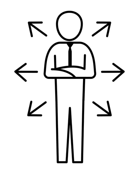 Man pictogram cartoon — Stock vektor