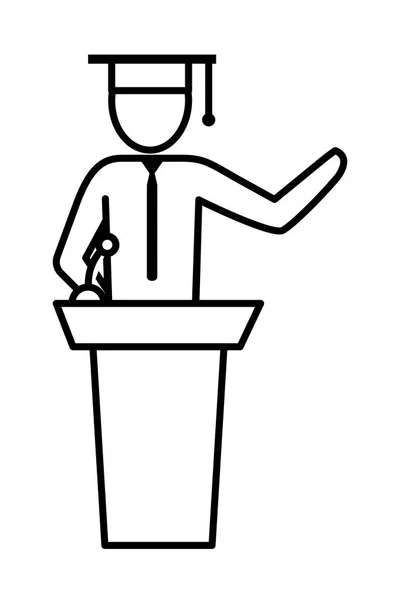 Man pictogram cartoon — Stockový vektor