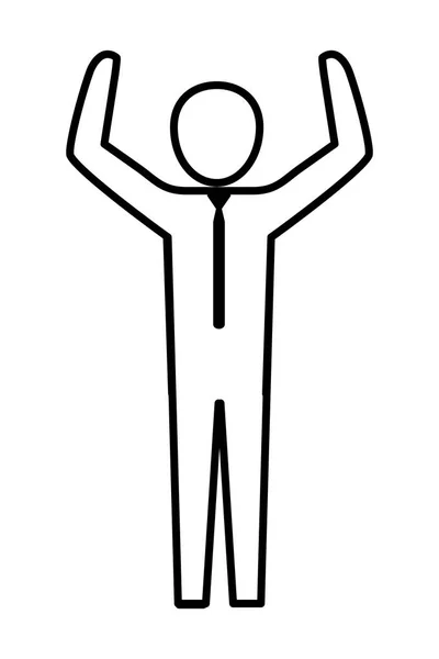 Man pictogram cartoon — Διανυσματικό Αρχείο