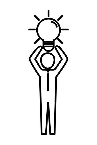 Man pictogram cartoon — Wektor stockowy