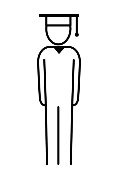 Man pictogram cartoon — Stockvector