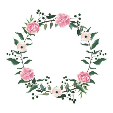 bahar çiçekleri çerçevesi