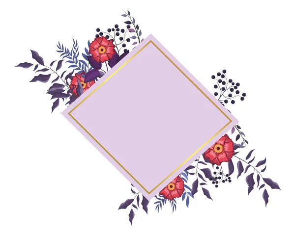 Весенняя цветочная рамка — стоковый вектор
