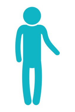 man pictogram cartoon