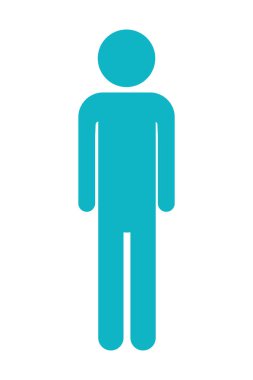 man pictogram cartoon
