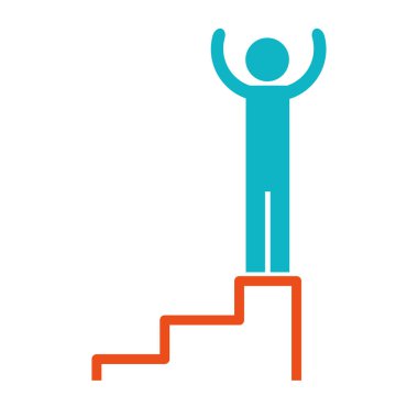 man pictogram cartoon
