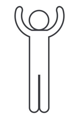 man pictogram cartoon