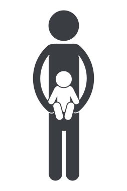 man pictogram cartoon
