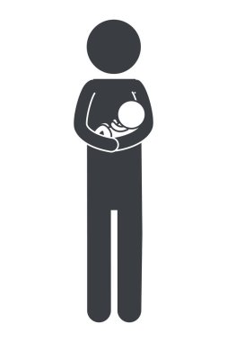 man pictogram cartoon