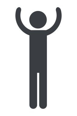 man pictogram cartoon