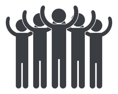 men pictogram cartoon