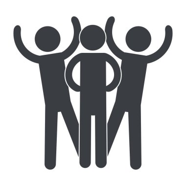 men pictogram cartoon