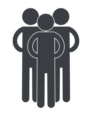 men pictogram cartoon