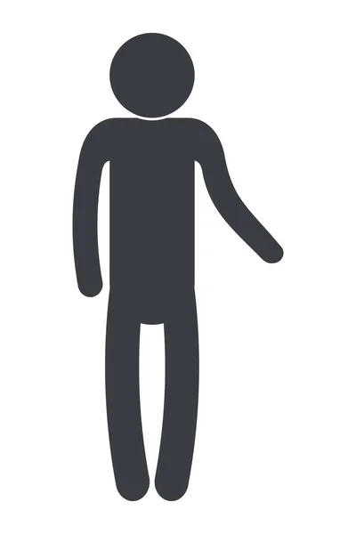 Man pictogram cartoon — Stockvector