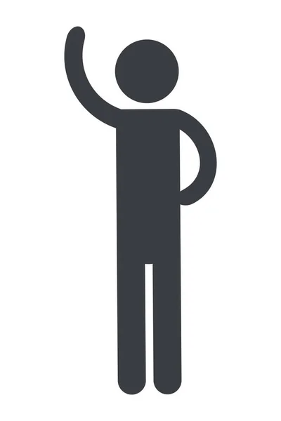 Homme pictogramme dessin animé — Image vectorielle