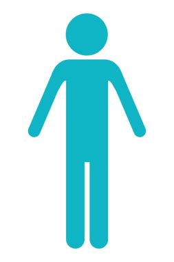 man pictogram cartoon