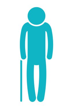 man pictogram cartoon
