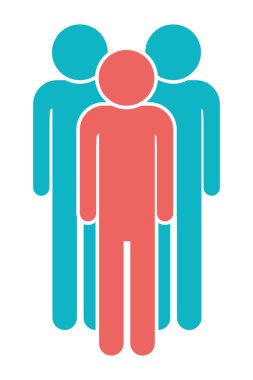 men pictogram cartoon