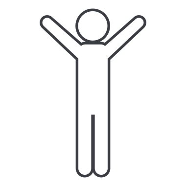 man pictogram cartoon